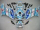 2004-2005 Honda CBR1000RR Motorcycle Fairings - White Blue Snow Nastro Azzurro 46