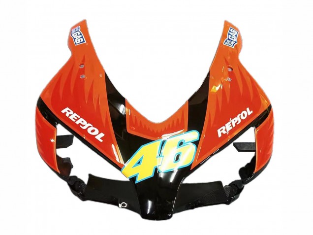 2004-2005 Honda CBR1000RR Motorcycle Fairings - Yellow Orange Glossy Black Repsol Rossi 46