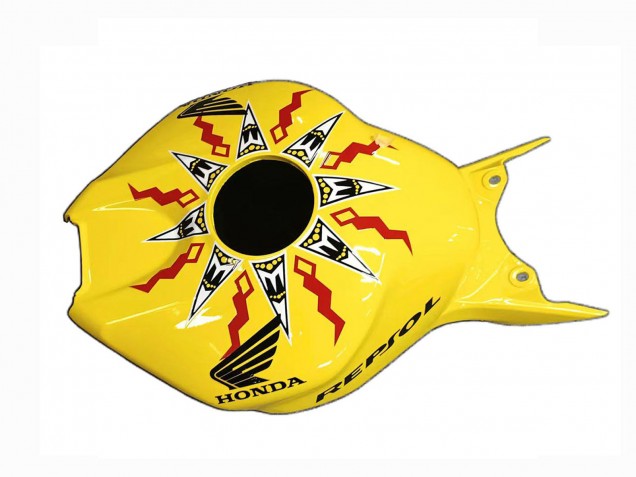 2004-2005 Honda CBR1000RR Motorcycle Fairings - Yellow Orange Glossy Black Repsol Rossi 46