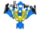 2004-2005 Honda CBR1000RR Motorcycle Fairings - Blue Yellow Glossy Black