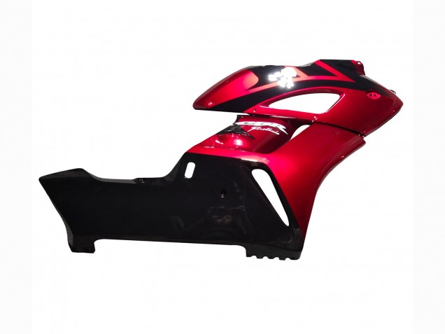 2004-2005 Honda CBR1000RR Motorcycle Fairings - Red Glossy Black Stripe