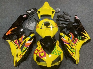 2004-2005 Honda CBR1000RR Motorcycle Fairings - Yellow Glossy Black Orange