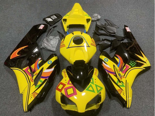 2004-2005 Honda CBR1000RR Motorcycle Fairings - Yellow Glossy Black Orange