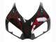 2006-2007 Honda CBR1000RR Motorcycle Fairing - Glossy Black Red Flame