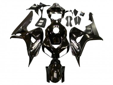 2006-2007 Honda CBR1000RR Motorcycle Fairings - Glossy Black Matte Black