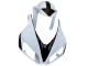 2006-2007 Honda CBR1000RR Motorcycle Fairings - White Glossy Black Pramac