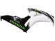 2006-2007 Honda CBR1000RR Motorcycle Fairing - White Green Glossy Black