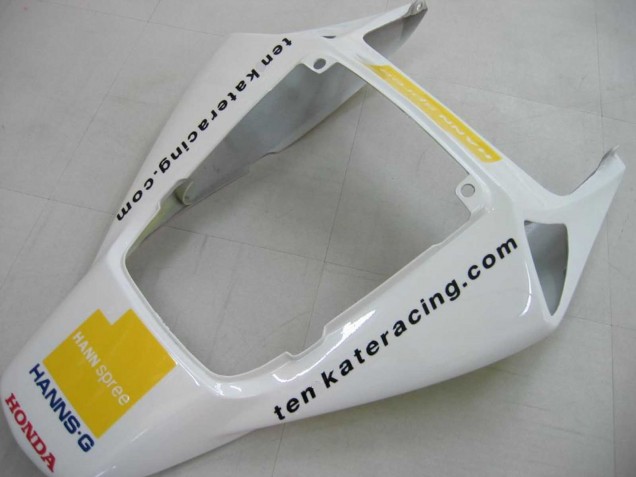2006-2007 Honda CBR1000RR Motorcycle Fairings - White Green Glossy Black Hannspree 52