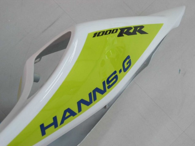 2006-2007 Honda CBR1000RR Motorcycle Fairings - White Green Glossy Black Hannspree 52
