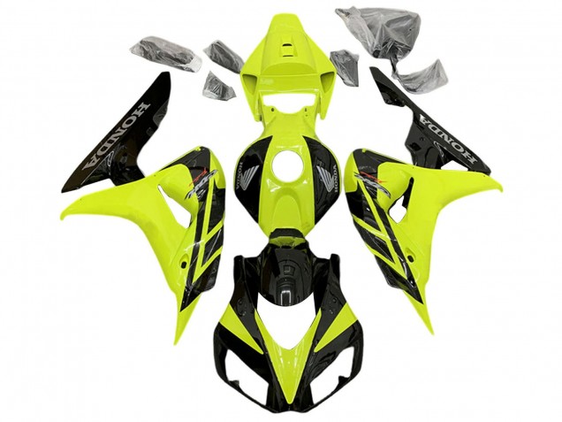 2006-2007 Honda CBR1000RR Motorcycle Fairings - Yellow Glossy Black