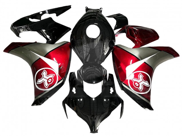 2008-2011 Honda CBR1000RR Motorcycle Fairings - Grey Red Glossy Black