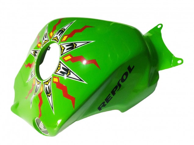 2008-2011 Honda CBR1000RR Motorcycle Fairings - Green Orange Glossy Black Rossi Michelin 46