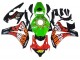 2008-2011 Honda CBR1000RR Motorcycle Fairings - Green Orange Glossy Black Rossi Michelin 46