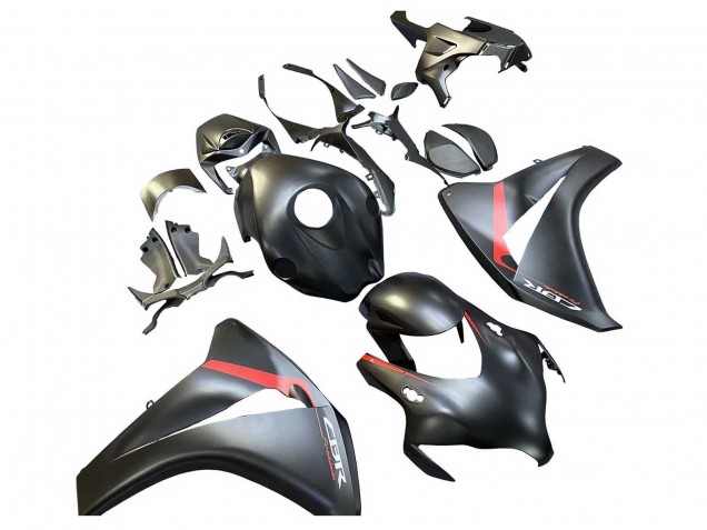 2008-2011 Honda CBR1000RR Motorcycle Fairings - Matte Black Red Fireblade