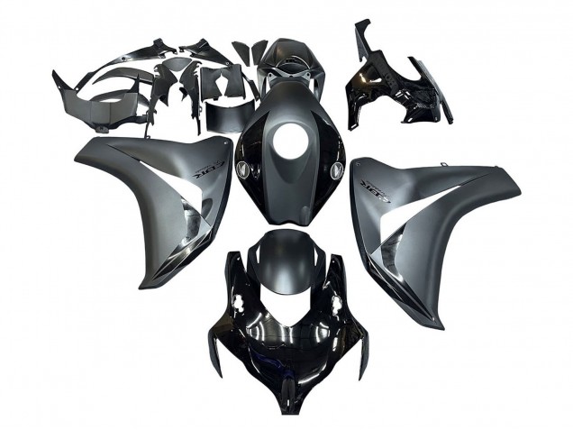 2008-2011 Honda CBR1000RR Motorcycle Fairings - Grey Glossy Black