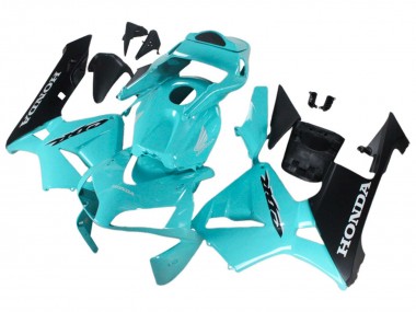 2003-2004 Honda CBR600RR Motorcycle Fairings - Light Blue Black