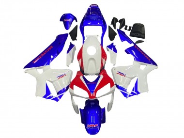 2003-2004 Honda CBR600RR Motorcycle Fairings - White Blue Red HRC