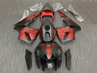 2005-2006 Honda CBR600RR Motorcycle Fairings - Black Red