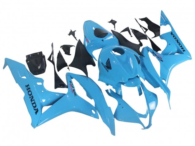 2007-2008 Honda CBR600RR Motorcycle Fairings - Light Blue Racing
