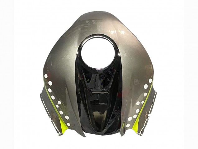 2007-2008 Honda CBR600RR Motorcycle Fairings - Grey Fluorescent Yellow Shark
