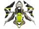 2007-2008 Honda CBR600RR Motorcycle Fairings - Grey Fluorescent Yellow Shark
