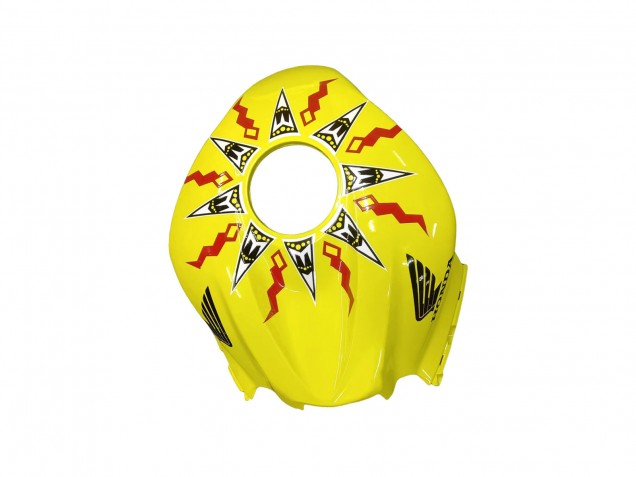 2007-2008 Honda CBR600RR Motorcycle Fairings - Yellow Orange Glossy Black Rossi Repsol