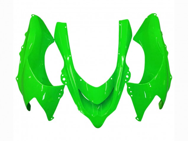 2004-2005 Kawasaki ZX10R Motorcycle Fairings - Green Black Ninja