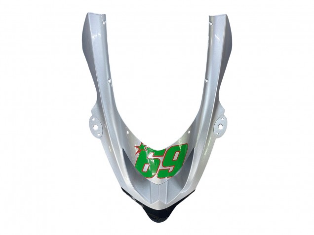 2004-2005 Kawasaki ZX10R Motorcycle Fairings - Green Silver Black 69