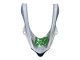2004-2005 Kawasaki ZX10R Motorcycle Fairings - Green Silver Black 69