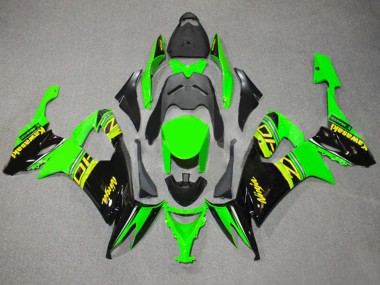 2008-2010 Kawasaki ZX10R Motorcycle Fairings - Green Glossy Black Yellow