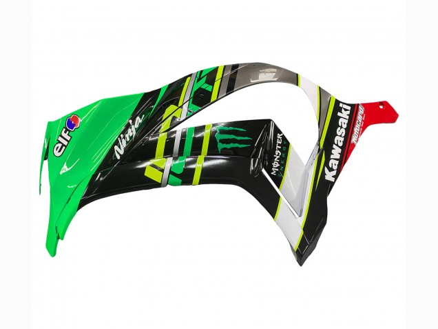 2011-2015 Kawasaki ZX10R Motorcycle Fairings - Green Yellow Black White Elf Monster