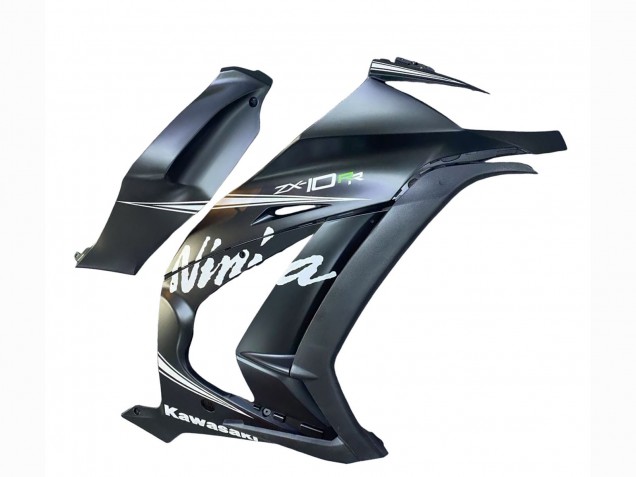 2011-2015 Kawasaki ZX10R Motorcycle Fairings - Matte Grey White Green