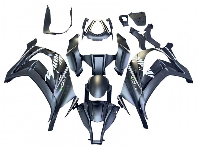2011-2015 Kawasaki ZX10R Motorcycle Fairings - Matte Grey White Green
