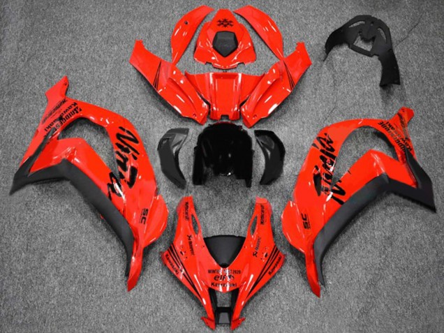 2016-2020 Kawasaki ZX10R Motorcycle Fairings - Red Black