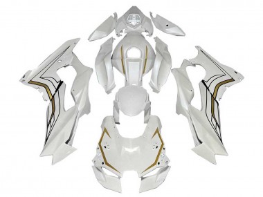 2021-2025 Kawasaki ZX10R Motorcycle Fairings - White Gold