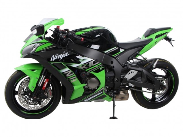2021-2025 Kawasaki ZX10R Motorcycle Fairings - Green Black Silver