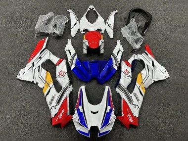 2021-2025 Kawasaki ZX10R Motorcycle Fairings - White Red Blue Yellow WB102