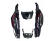 2006-2011 Kawasaki ZX14R ZZR1400 Motorcycle Fairing Kits - Glossy Black Red Flame