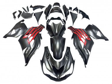 2012-2024 Matte Black Red White Ninja Kawasaki ZX14R ZZR1400 Motorcycle Fairings