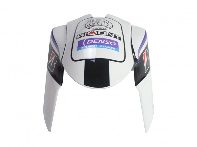 2005-2006 Kawasaki ZX6R Motorcycle Fairings - White Purple Black Rizoma Playboy DENSO