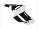 2007-2008 Kawasaki ZX6R Motorcycle Fairings - Black White Ninja