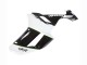 2007-2008 Kawasaki ZX6R Motorcycle Fairings - Black White Ninja