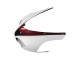 2007-2008 Kawasaki ZX6R Motorcycle Fairing - White Red