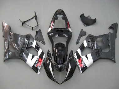 2003-2004 Suzuki GSXR 1000 Motorcycle Fairings - Glossy Black White Grey Red