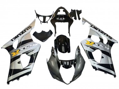 2003-2004 Suzuki GSXR 1000 Motorcycle Fairings - Glossy Black Silver Grey Yellow