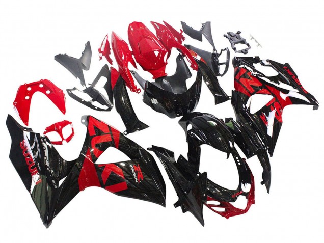 2009-2016 Suzuki GSXR 1000 Motorcycle Fairing Kits - Glossy Black Red