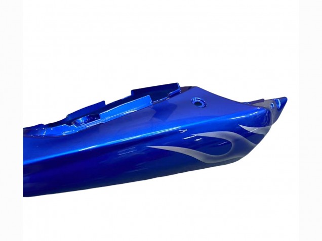 2001-2003 Suzuki GSXR 600 / GSXR 750 Motorcycle Fairings - Blue with White Flame
