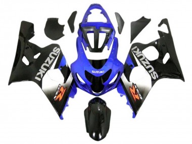 2004-2005 Suzuki GSXR 600 / GSXR 750 Motorcycle Fairings - Blue Black