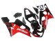 2004-2005 Suzuki GSXR 600 / GSXR 750 Motorcycle Fairings - Glossy Black Red Jordan Michelin