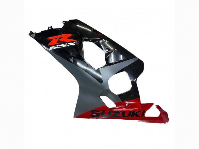 2004-2005 Suzuki GSXR 600 / GSXR 750 Motorcycle Fairings - Black Grey Red